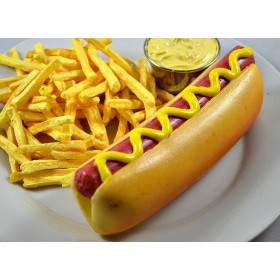 Hot Dog In Bun w/Mustard